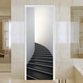 3D stair pattern Door stickers Wallpaper stickers Mural living room