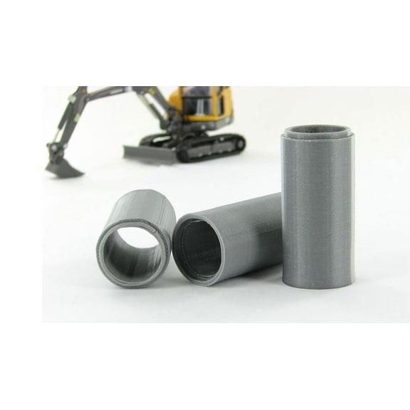 3D to Scale 1/50 3 Pack of Gray 3D Printed Plastic Concrete 36" to Scale Culverts 50-125-GY