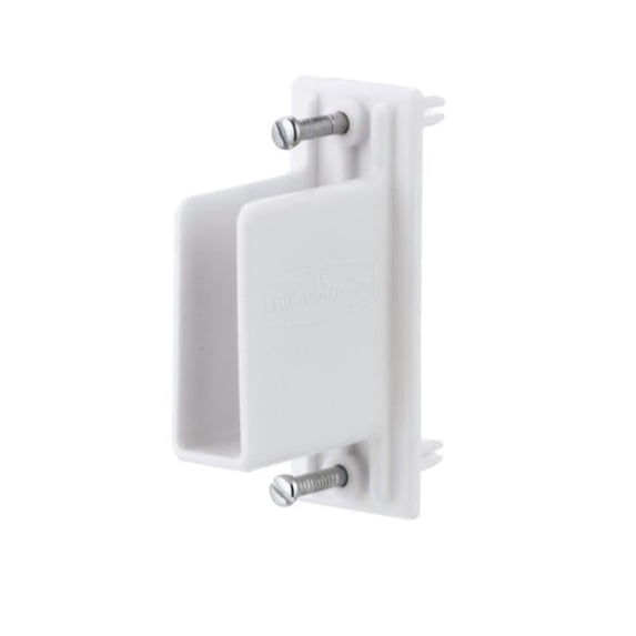 3D32-LW-WHT Fast Set Wall End Bracket with Drive Pin White