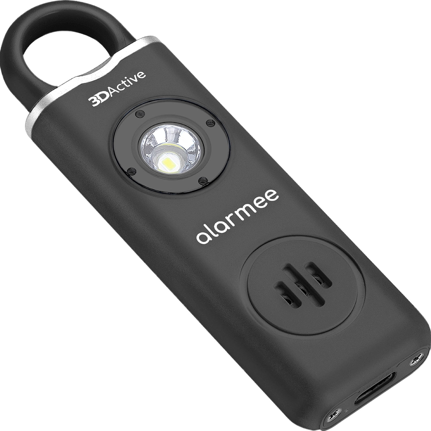 3DActive Alarmee Personal Safety Device, Rechargeable Keychain Alarm ...