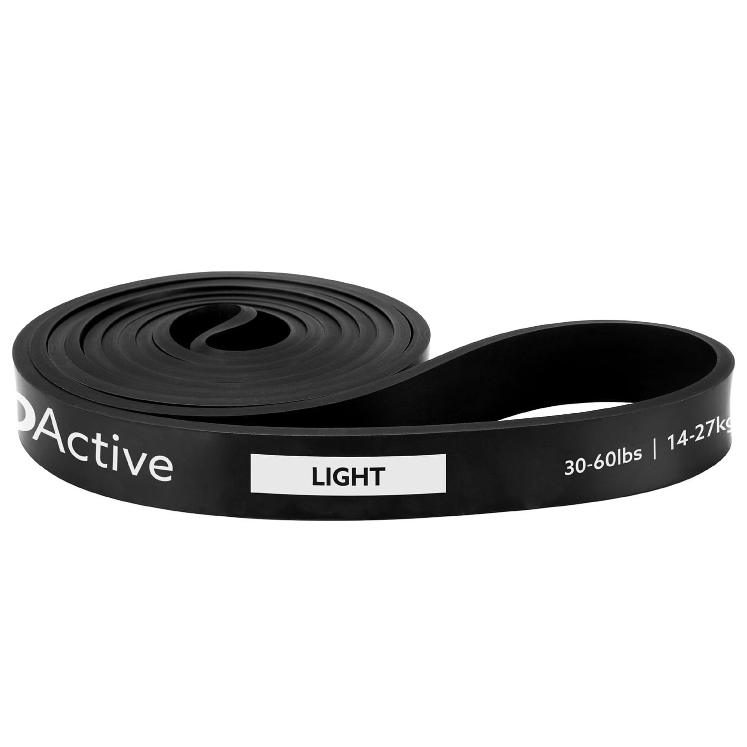 3DActive Resistance Band, Light Workout Band for Strength & Resistance Training with Free Exercise Guide - Black (30 to 60lbs)