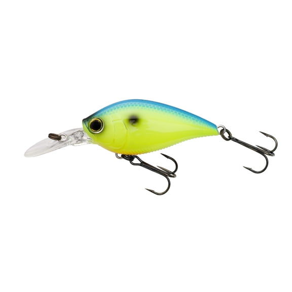 3DB CRANK 1.5 MR (F) 60mm 2-3/8" BLUE BACK CHARTREUSE