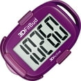 thumbnail image 1 of 3DFitBud Simple Step Counter Walking 3D Pedometer from 3DActive with Clip & Lanyard - A420S - Plum, 1 of 7