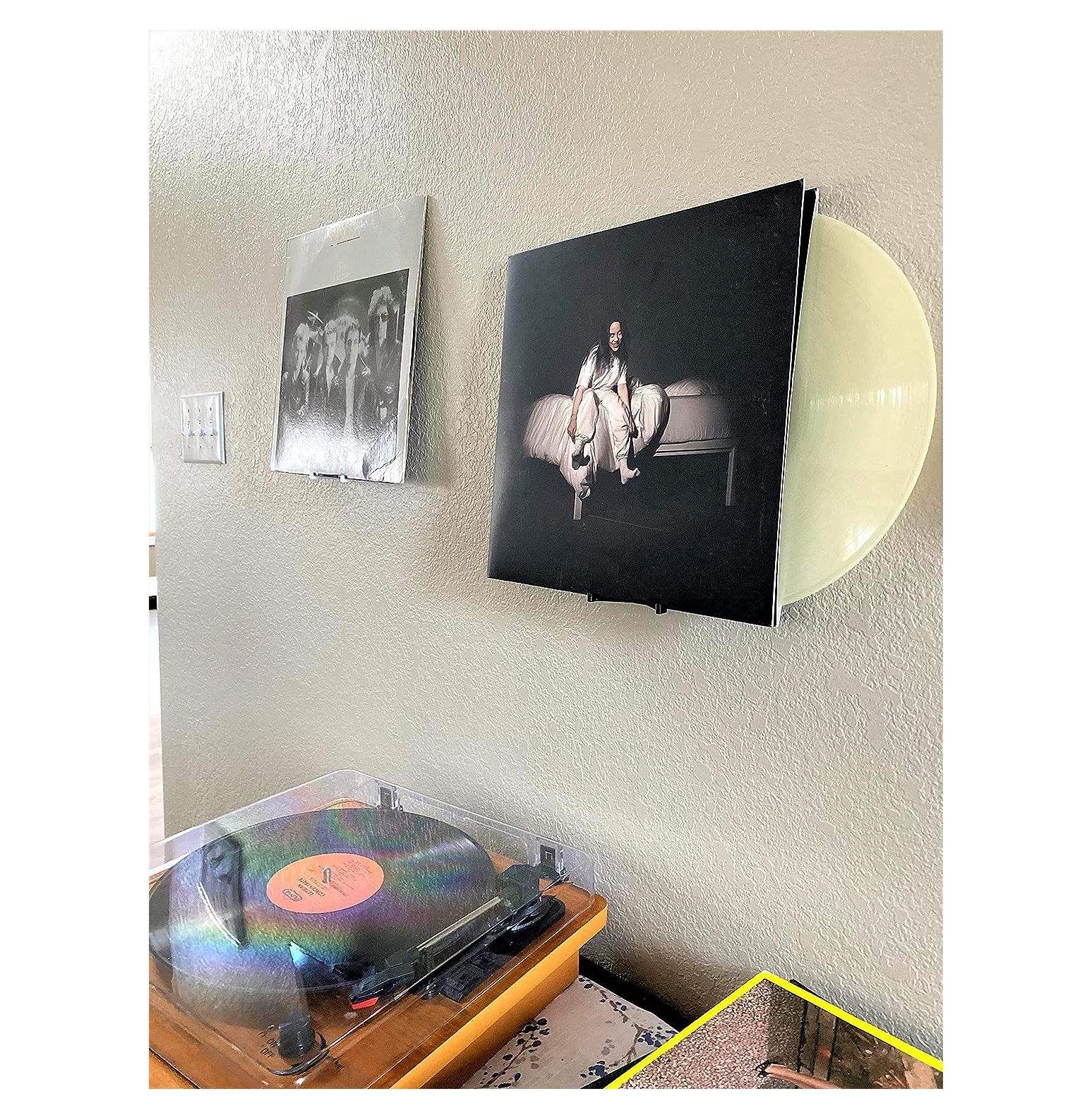3DLASERS Wall Mount Vinyl Record Display/Shelf Display Your Albums