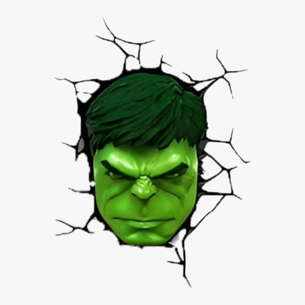 3DLightFX Marvel Avengers Hulk Face 3D Deco Light