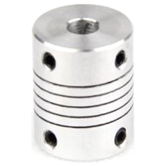 3DMakerWorld Set Screw Flexible Shaft Coupler - 5mm x 6.35mm