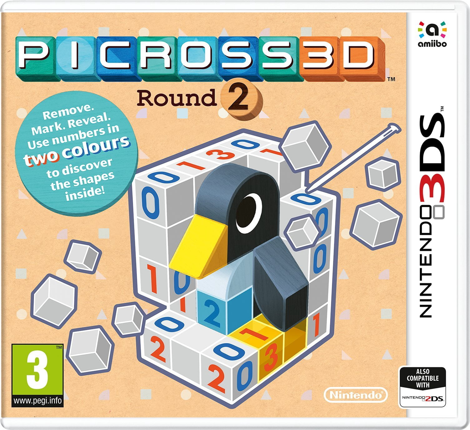 3DS Picross 3D Round 2 (Nintendo 3DS) Single (Nintendo 3DS) - Walmart.com