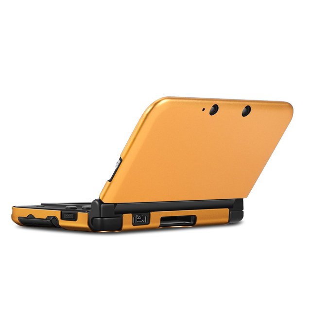 3DS XL LL Case (Gold) - Full Body Protective Snap-on Hard Shell ...