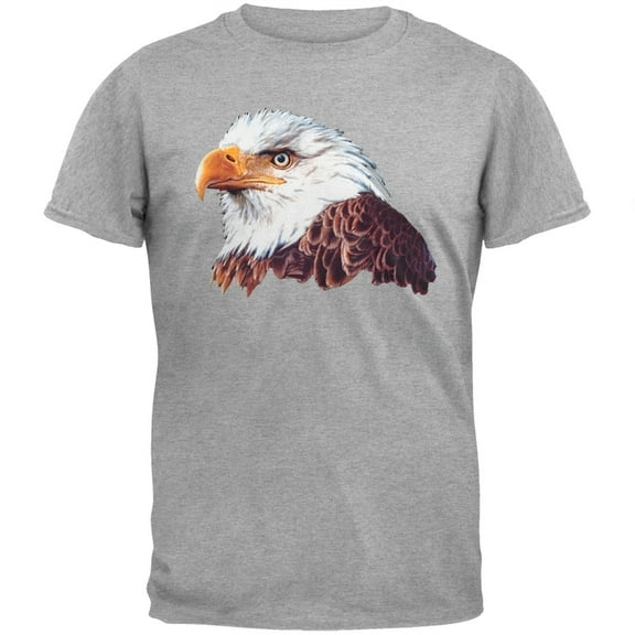 3DT - Bald Eagle Heather Gray T-Shirt - Small