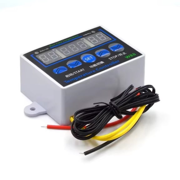 3Display Digital Temperature Controller 12V/220V Voltages High Precise Thermostat With Waterproof Probe 10A Load Capacity