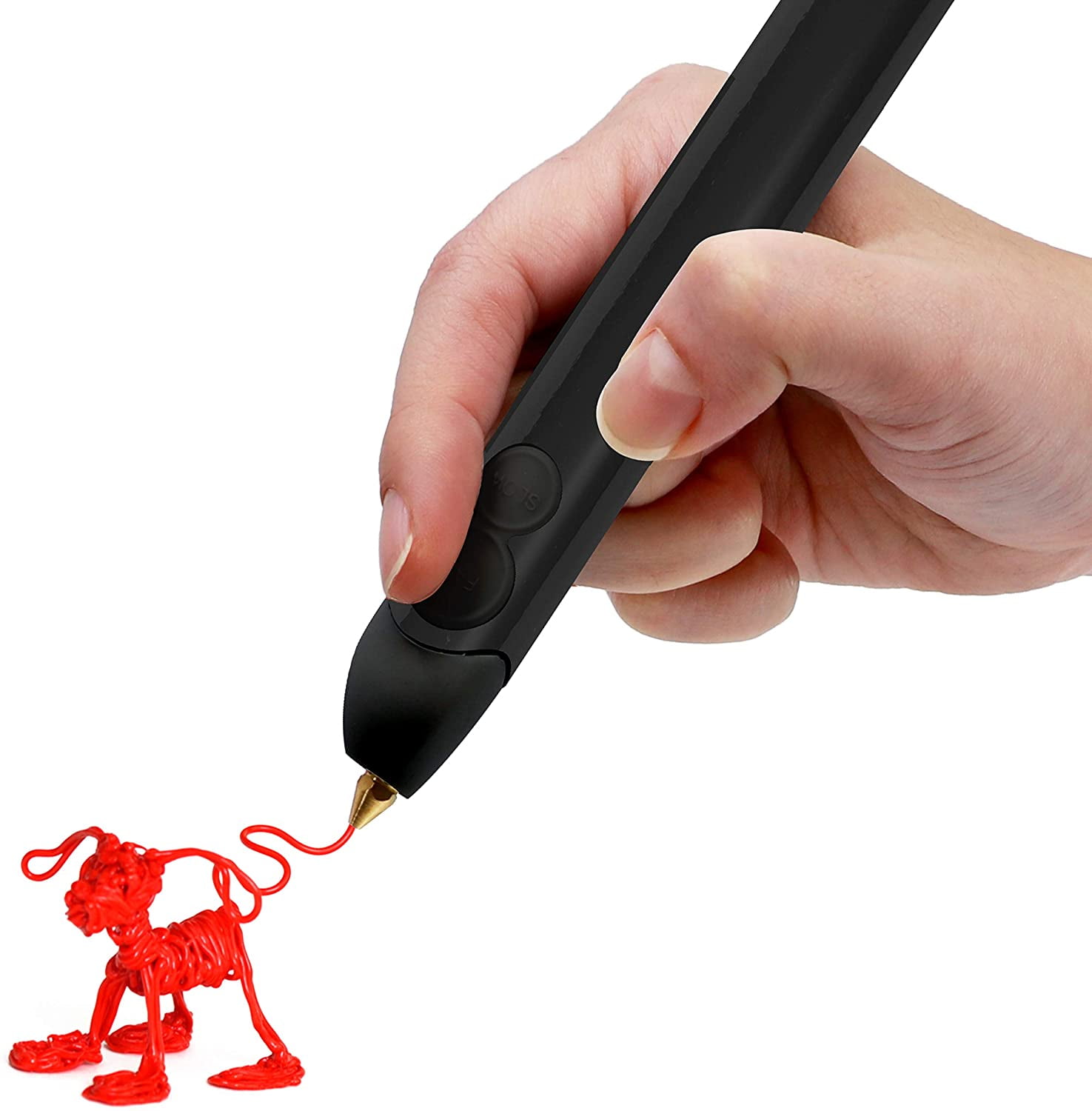 3Doodler create+ 3Dペン 3Doodler Create+ Essential Pen Set (Black) with Plug & ABS, PLA