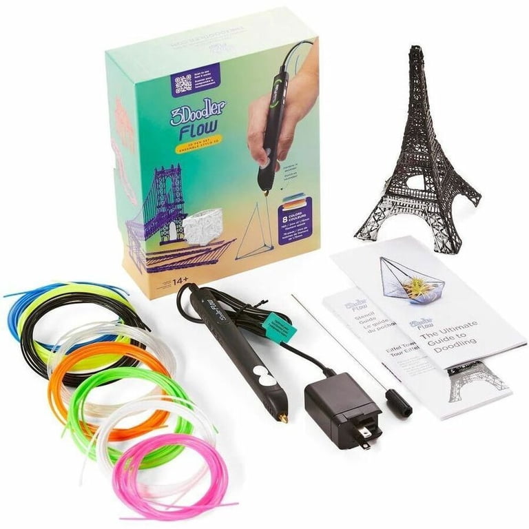 3Doodler Flow 3D Printing Pen for Teens Adults Creators, Includes