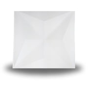 3Drop 3D Drop Ceiling and Wall Tiles Ultra-Thin 2x2 Lay-in Matte White PVC for 24 x 24 Ceiling Grid System 10-Pack, 3DTC24