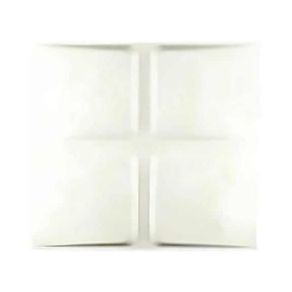 3Drop 3D Drop Ceiling and Wall Tiles - Ultra-Thin 2x2 Lay-in PVC in Matte White for use in Any 24" x 24" Ceiling Grid System (10-Pack, 3DTC30)