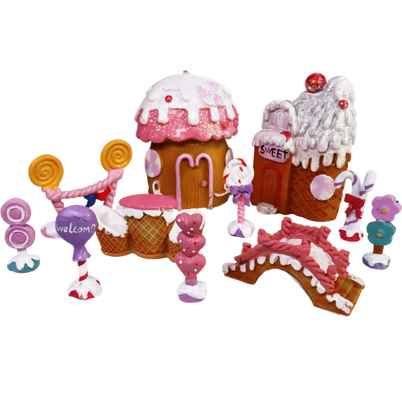 3Dstereo 11” Miniature Fairy Garden Statues, (11 Count)