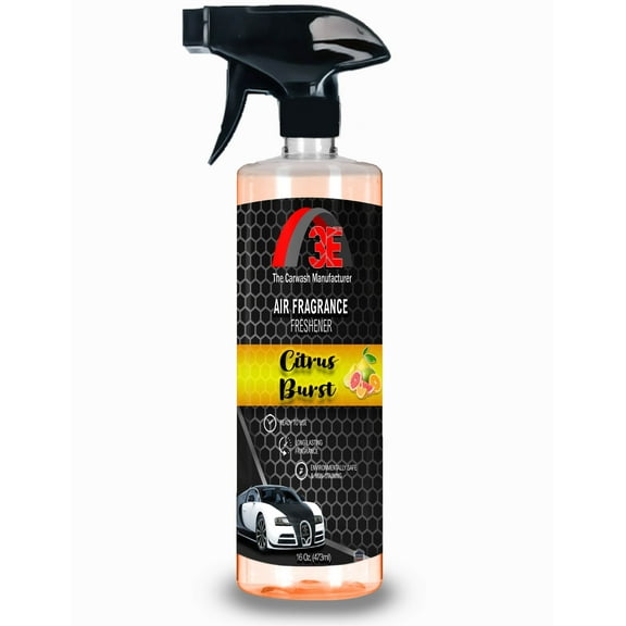 3E Citrus Burst Air Freshener  and Odor Eliminator, Long-Lasting Scent, Great for Cars, Trucks, SUVs, RVs & More, 16 fl oz