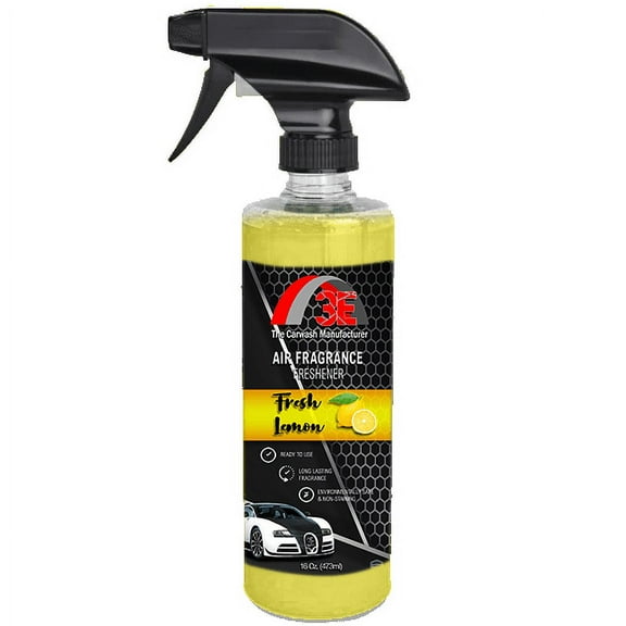 3E Fresh Lemon Air Freshener and Odor Eliminator, Long-Lasting Scent, Great for Cars, Trucks, SUVs, RVs & More, 16 fl oz