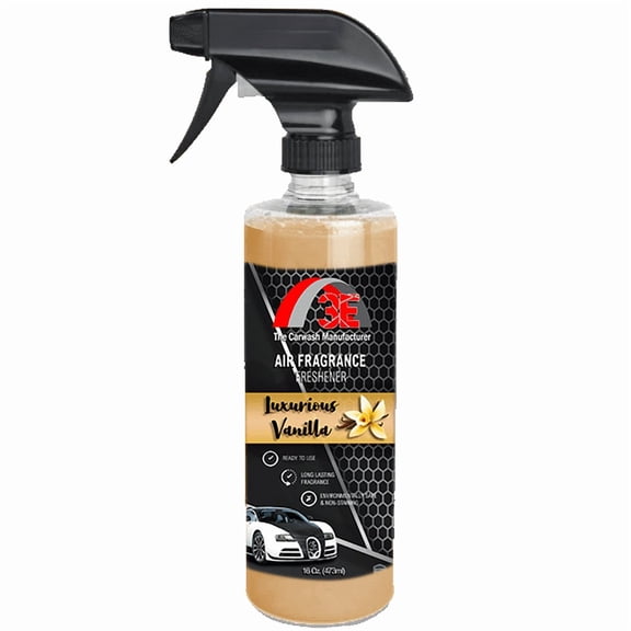 3E Luxurious Vanilla Air Freshener and Odor Eliminator, Long-Lasting Scent, Great for Cars, Trucks, SUVs, RVs & More, 16 fl oz