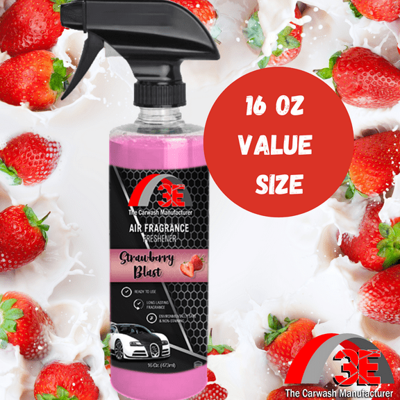 3E Strawberry Blast Air Freshener Long-Lasting Scent Odor Eliminator, 16 fl oz