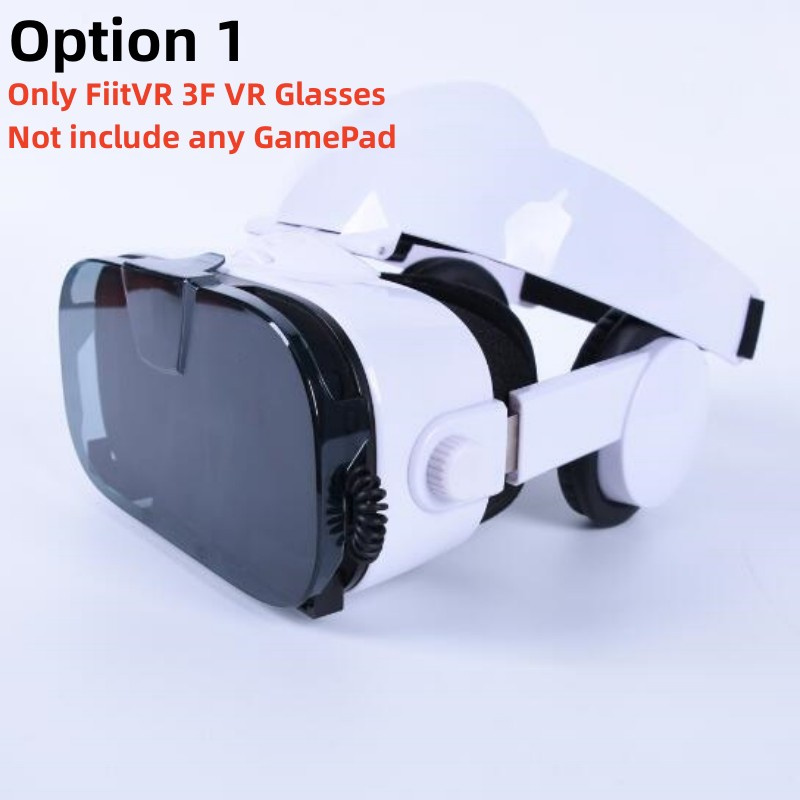 3F VR Glasses Virtual Reality Box Google Cardboard 3D Video Stereo Mic ...