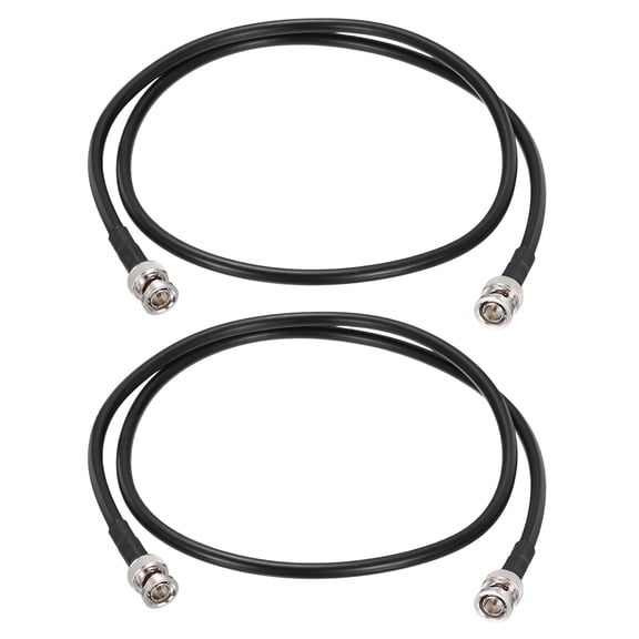 3FT 12G-SDI Cable, BNC Male to Male Cable 75 Ohm RG6 Coaxial Video Connect Jumper Video Camera Wire for Camera Surveillance Supports HD-SDI/3G-SDI/6G-4K/8K, Pack of 2