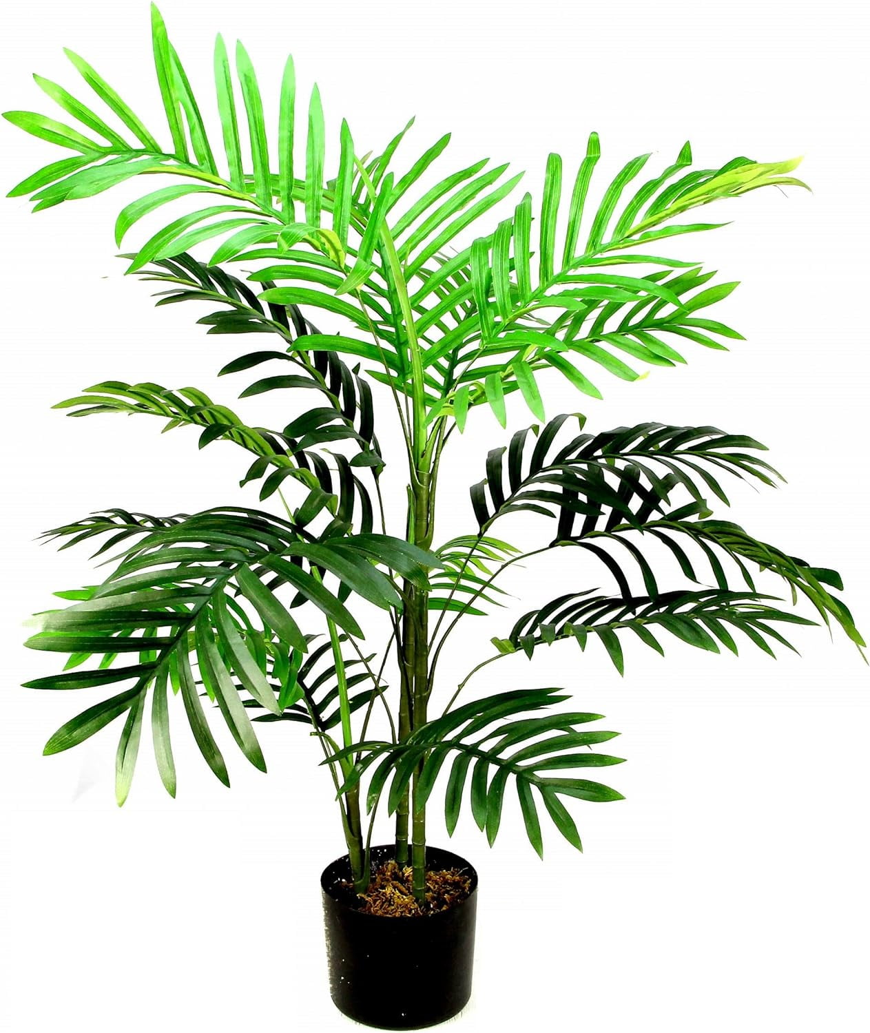 SIGNWIN Floor Plants Artificial Areca Palm Trees for Home, Fake Palm Plant with Vase - Large Size 80 Overall