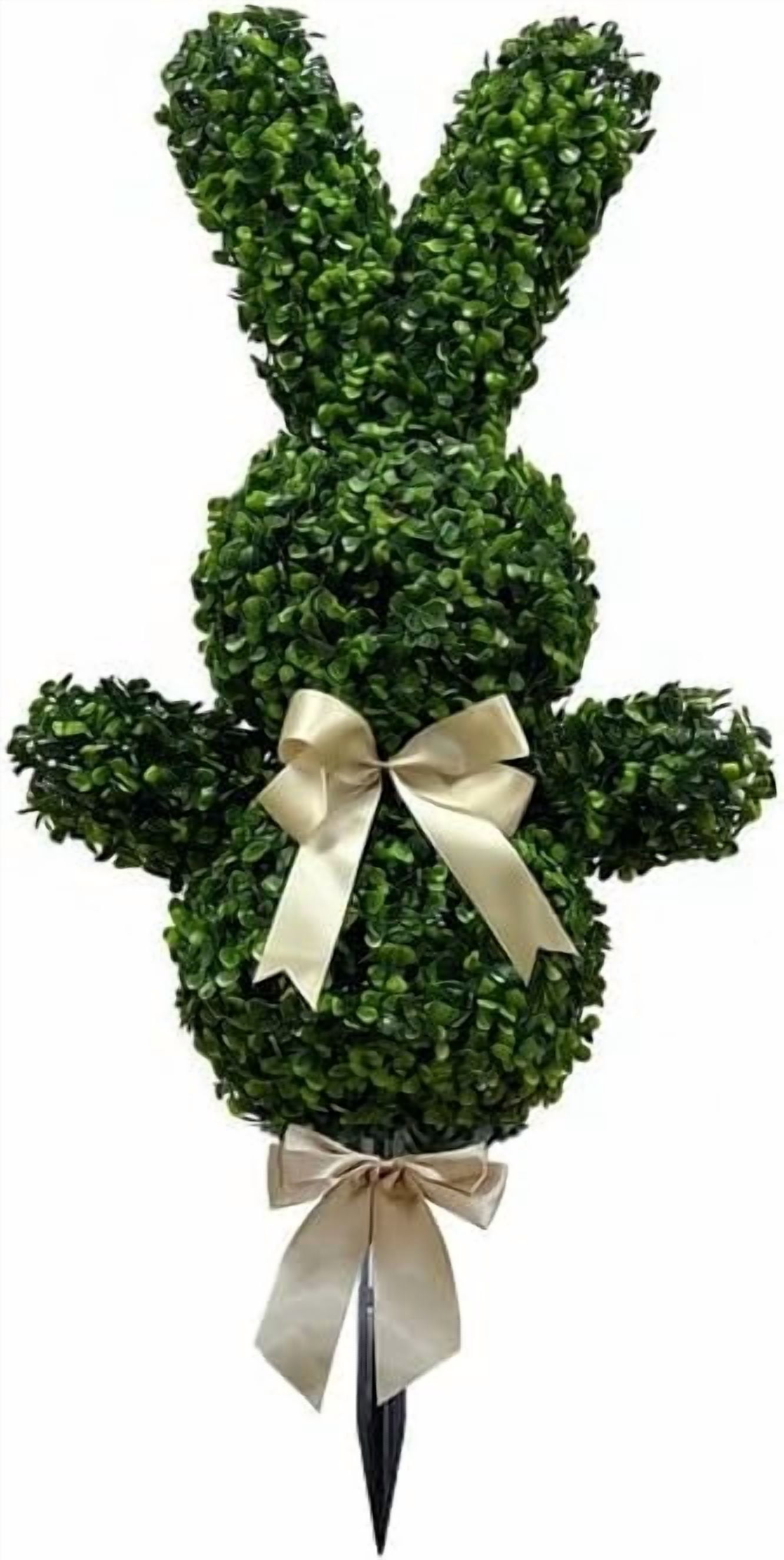 3FT Artificial Bunny Topiary Outdoor Easter Rabbit Topiary Faux Bunny ...