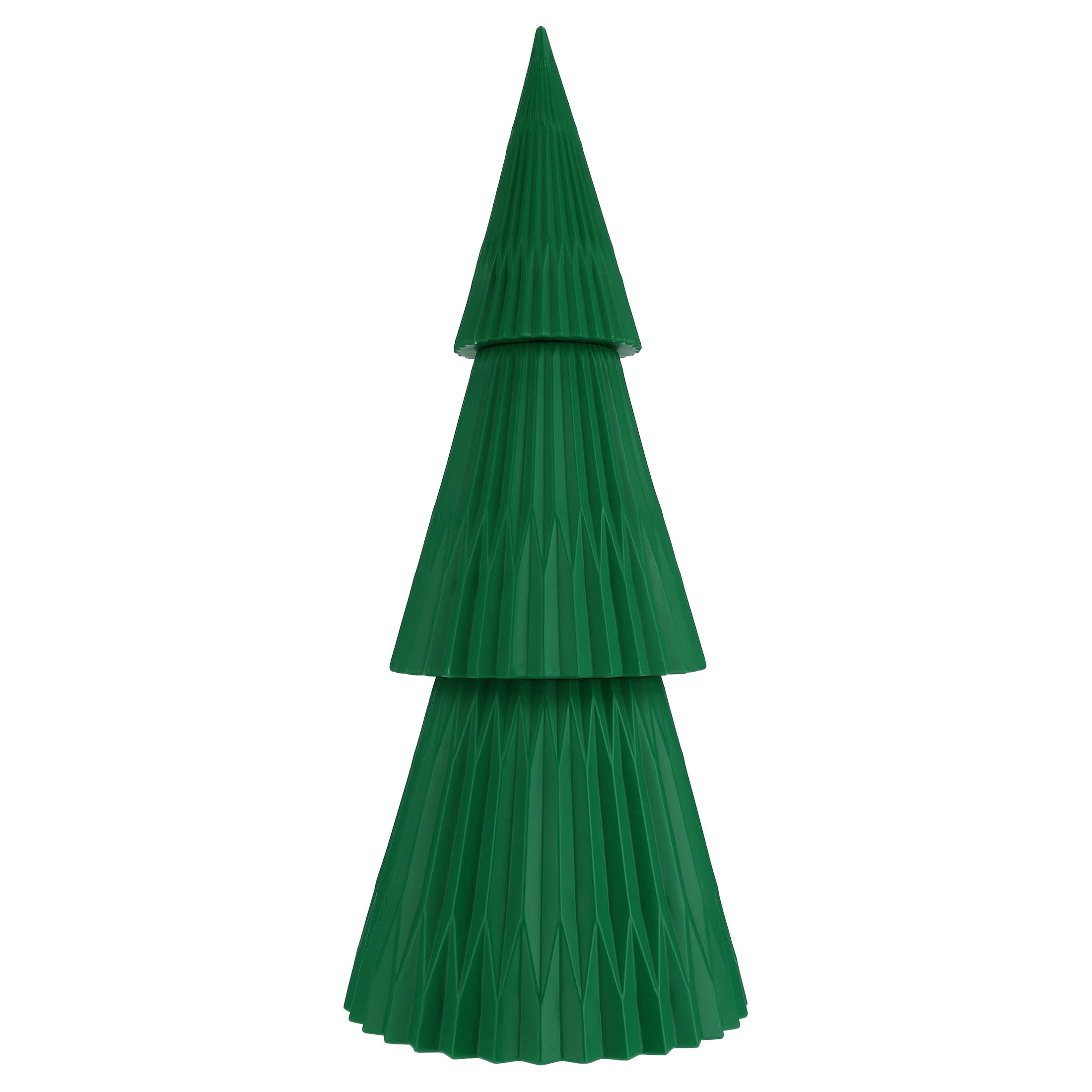 Blow Mold Honeycomb-Style Tree Outdoor Christmas Decoration, Green, 3', by Holiday Time
