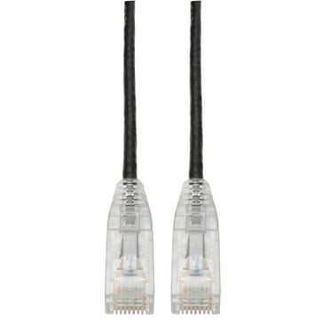 Tripp Lite Cat6 UTP Patch Cable [RJ45] - M/M, Gigabit, Snagless, Molded, Slim, Black, 3 ft. (n201-s03-bk)