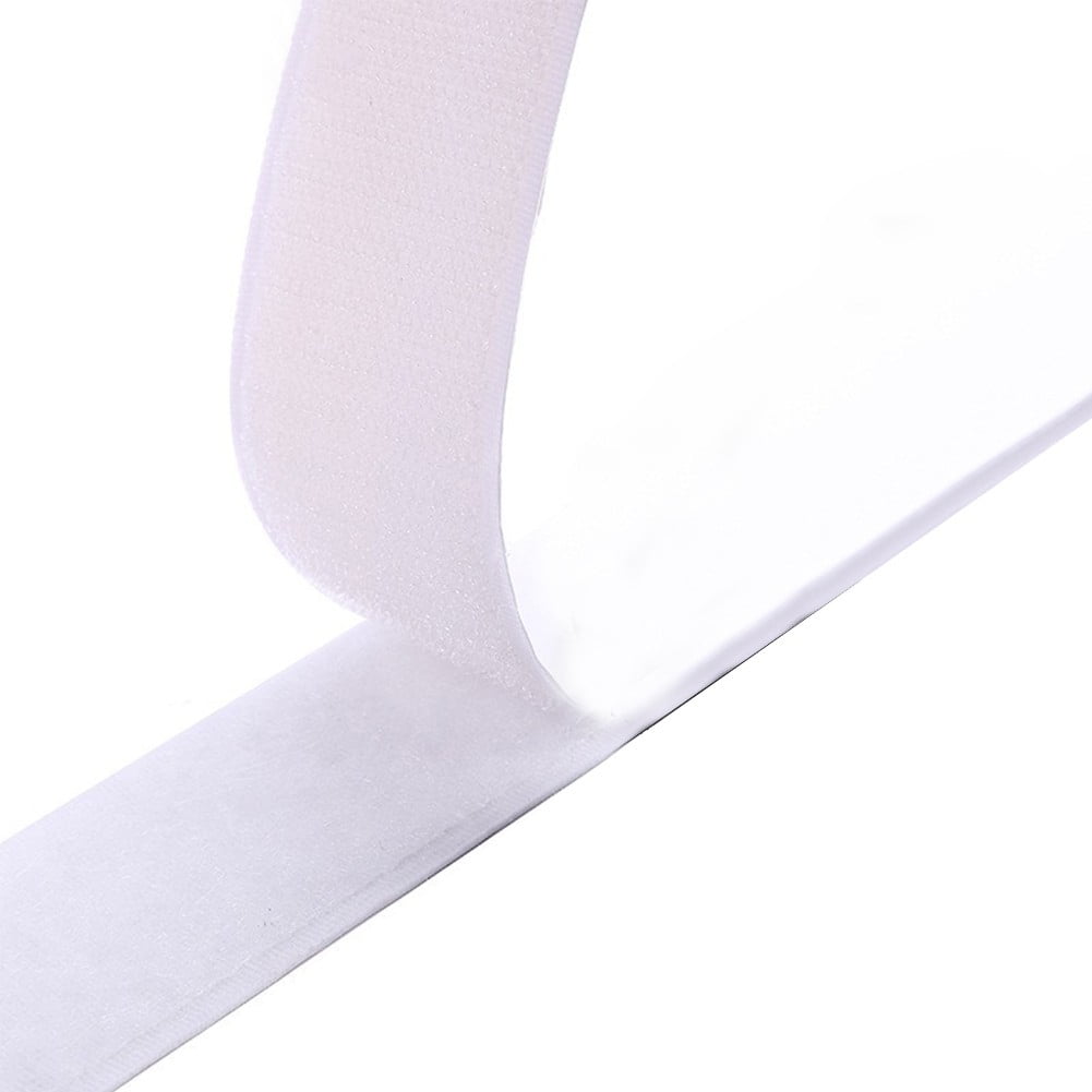 VELCRO Brand ECO Collection Stick On Adhesive Tape 10ft x 7/8in, Cut Strips  to Length, Sustainable 30% Recycled Material, White