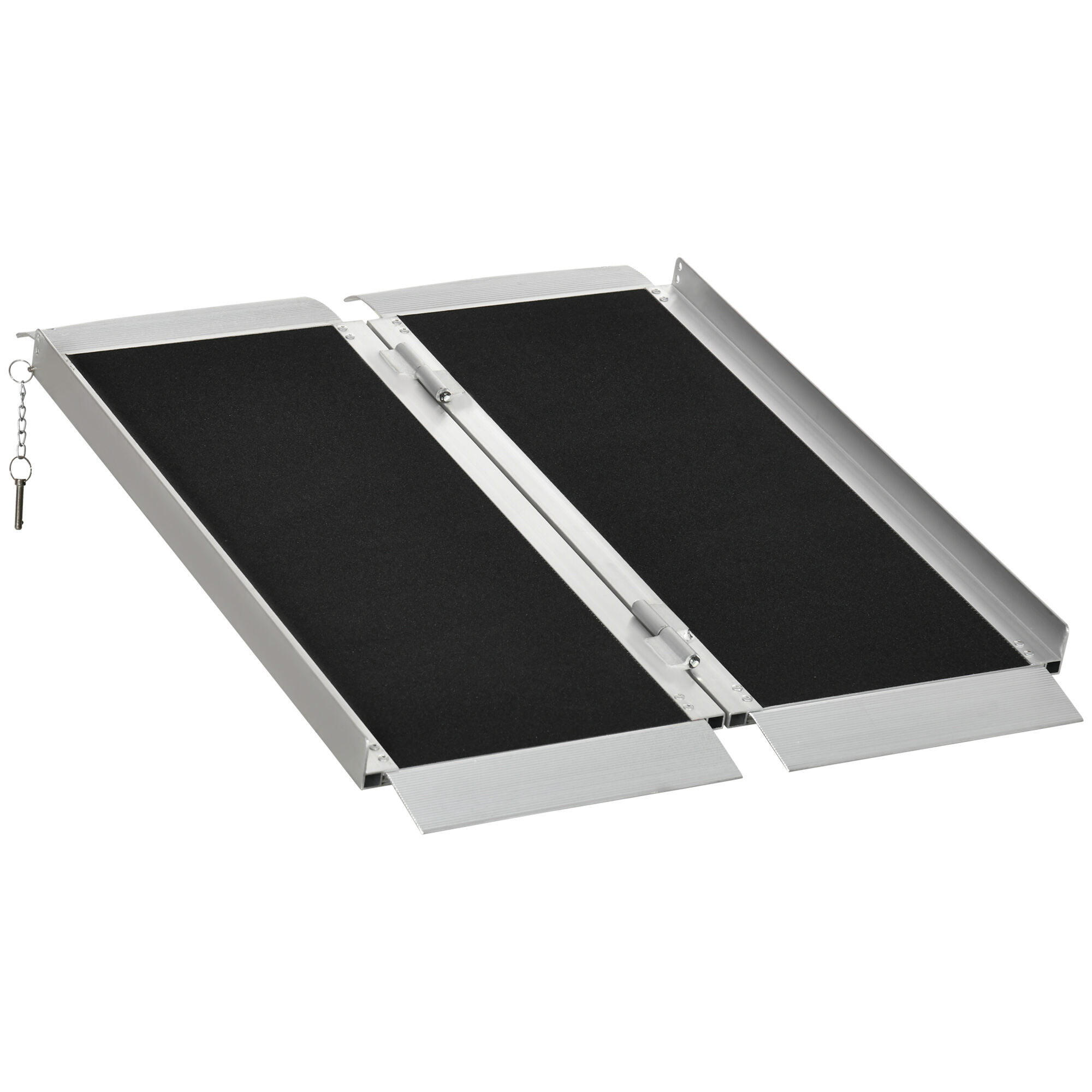 3FT Folding Wheelchair Ramp - Aluminum Threshold Ramp with Non-Slip ...