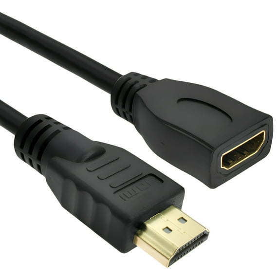 3FT HDMI High Speed HDMI Extension Cable Male to Female, Supports Ethernet, 3D and Audio Return 3 feet
