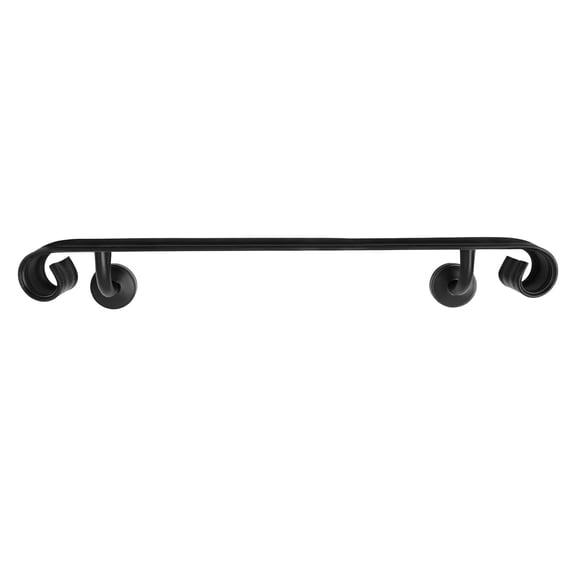 3FT Handrail Metal Handrail Matte Black Railing Wall Mounted Stair Rail for Stairs, Lofts, Indoor Fences, Hotels Indoor and Outdoor Stairs,Max 330lbs