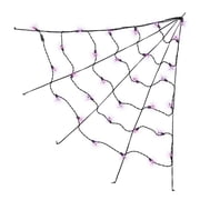 Indoor/Outdoor 30-Count LED Corner Web Lights, Purple, 30" x 30", Halloween by Way To Celebrate