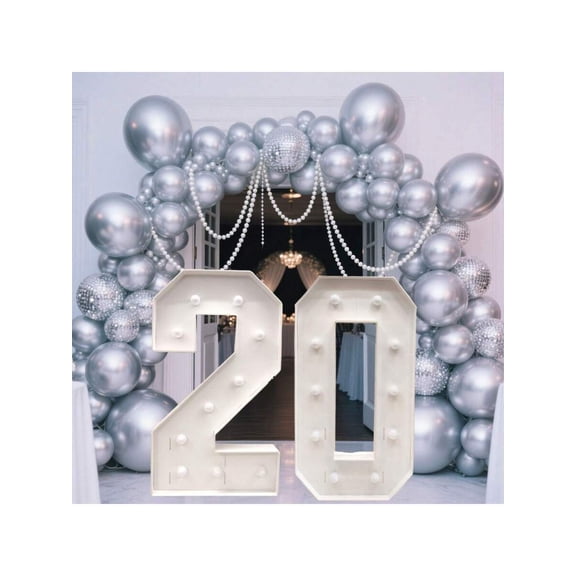 3FT Marquee Light Up Numbers 0-9, Large Marquee Letters For Engagement Wedding Decorations, Birthday Party Backdrop Decor