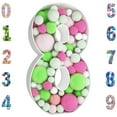 thumbnail image 1 of 3FT Mosaic Balloon Frame Large Marquee Numbers 8, Balloon Mosaic Number Frame Pre-Cut Kit Thick Foam Board Decoration Supplies for Birthdays, Baby Shower, Anniversary, 1 of 6
