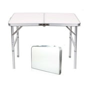3FT Outdoor Aluminum Camping Folding Table, Lightweight Portable Folding Picnic Table,Outdoor Tables with Carrying Handle