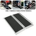 thumbnail image 1 of 3FT Portable Wheelchair Ramp Non Skid Aluminum Foldable Mobility Scooter Ramp, 1 of 5