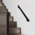 thumbnail image 1 of 3FT Stair Railing Metal Hand Rails, Square Tube Grab Bar for Indoor & Outdoor Steps, Non-Slip Wall Mount Staircase Handrail, 220lbs Load, Stainless Steel Modern Hand Railings (Black, 3 FT), 1 of 11
