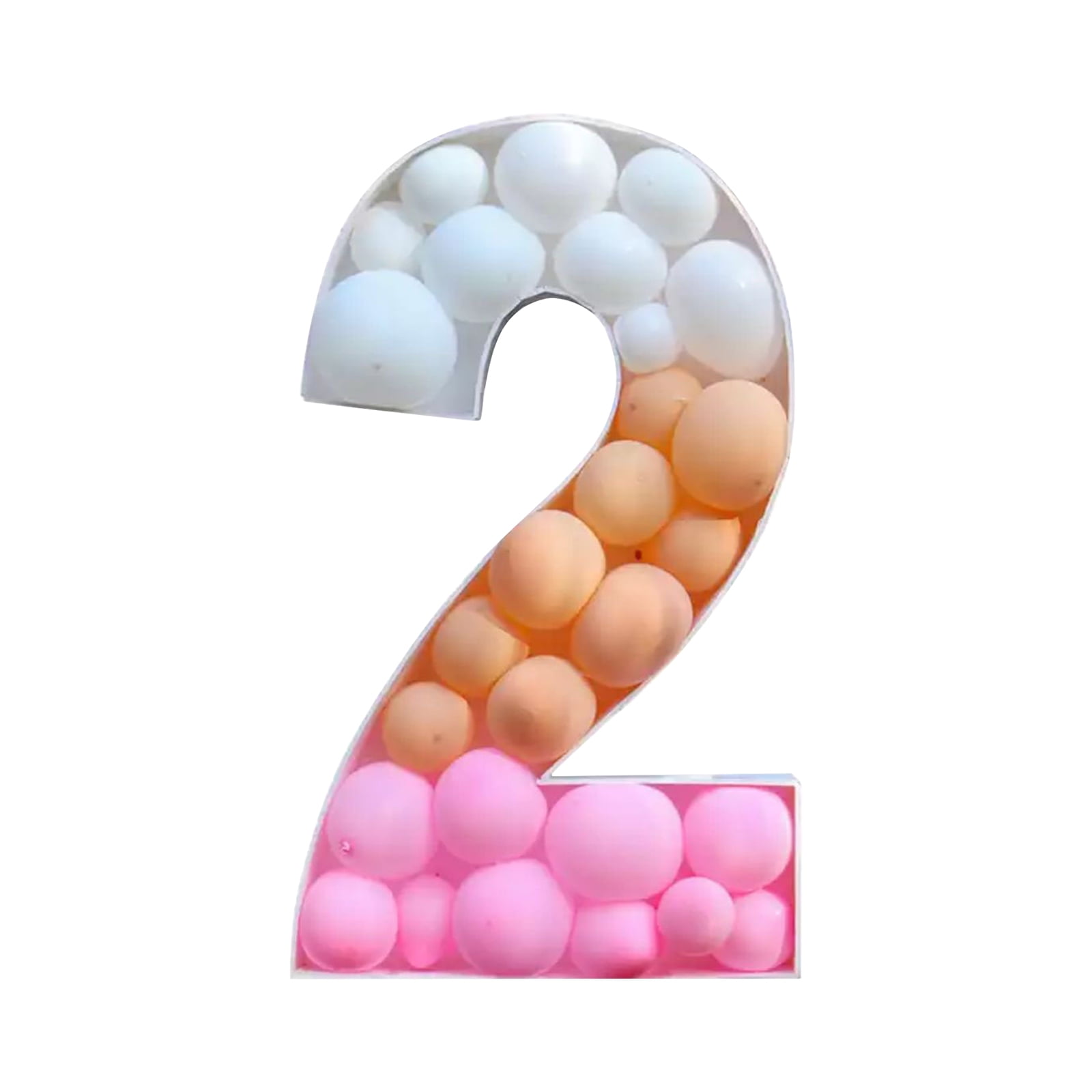3FT Tall Mosaic Balloon Frame Big Marquee Light Alphanumeric 0-9 ...
