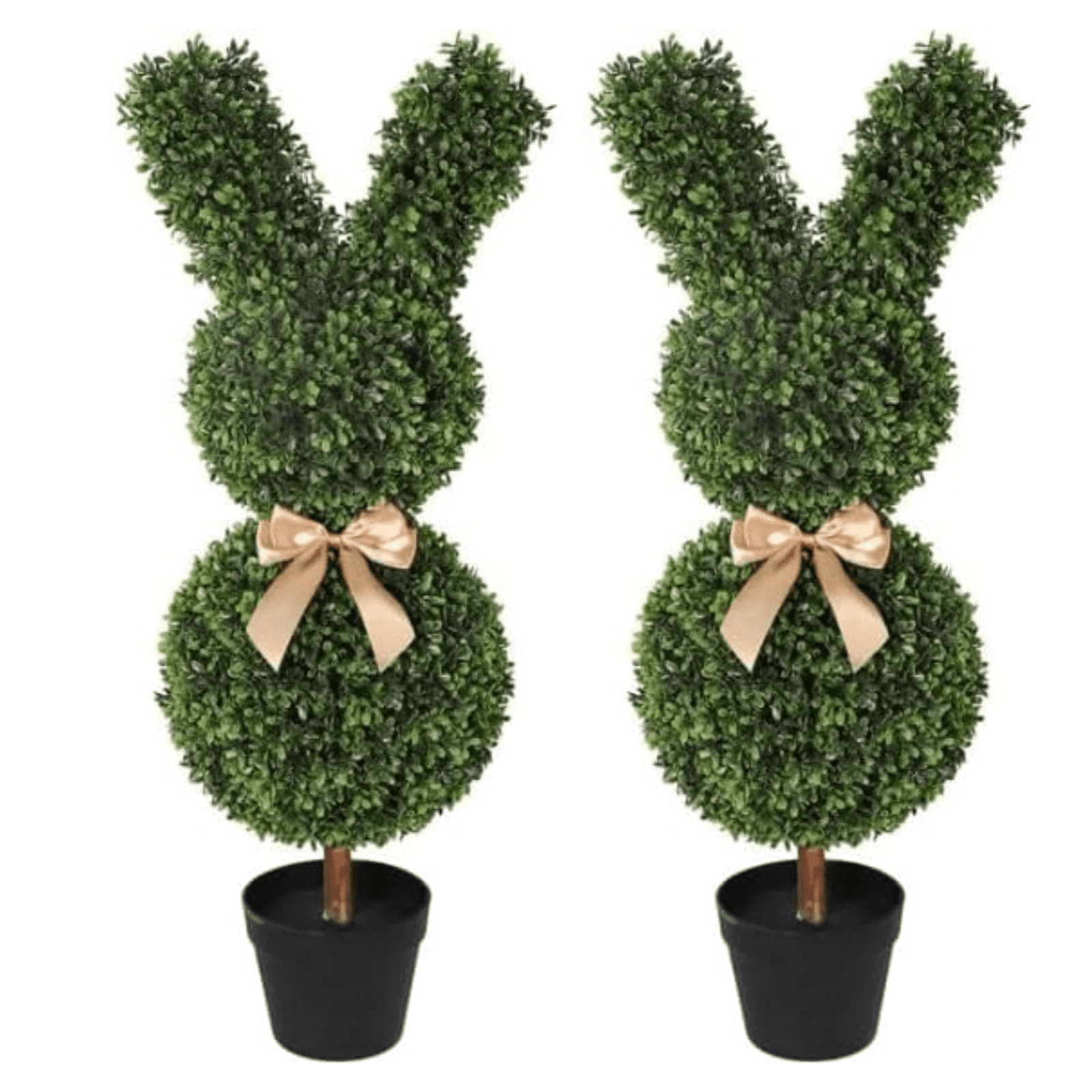 3FT Topiary Trees Artificial Outdoor-Artificial Rabbit Shaped Topiary ...