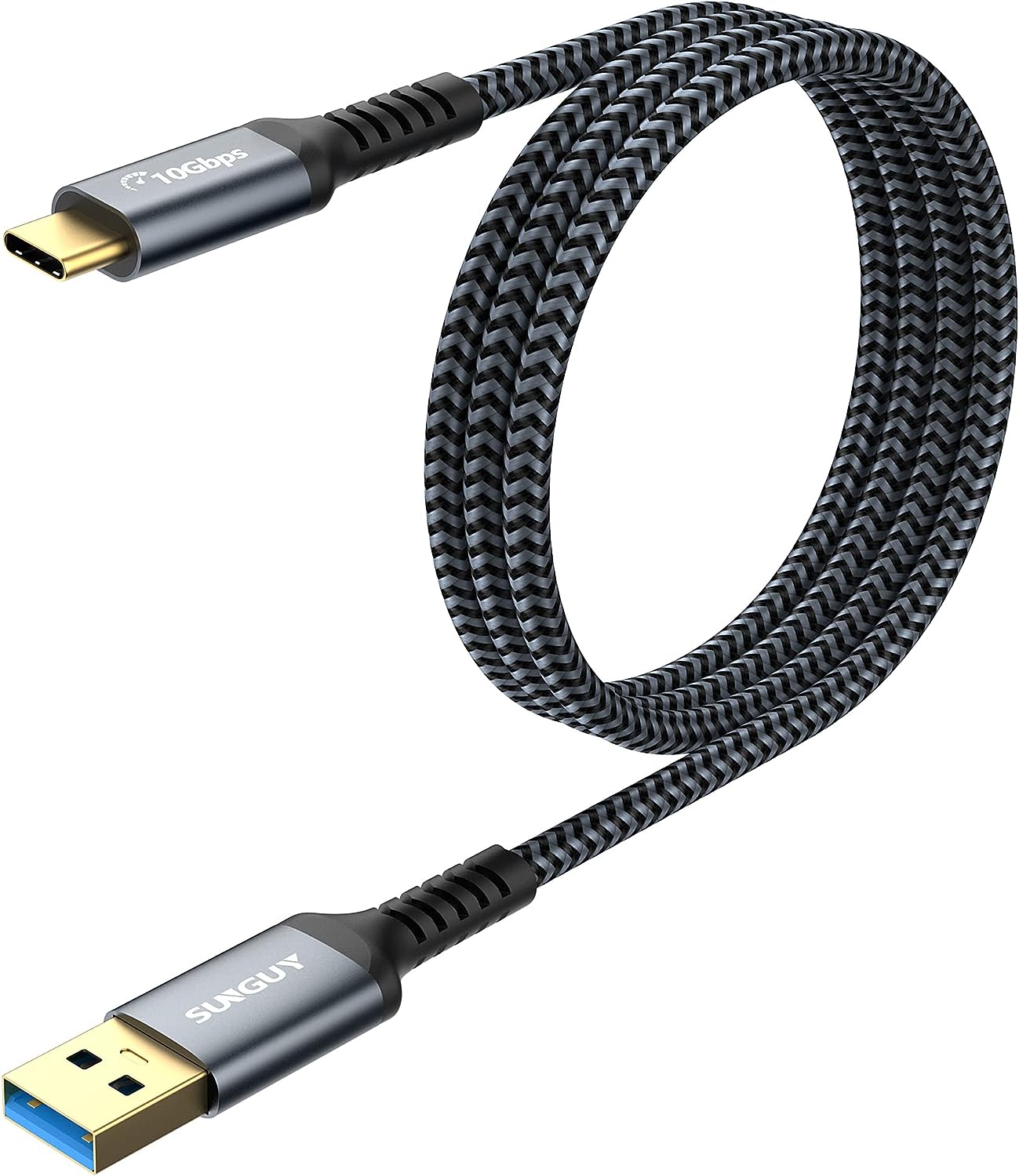3FT USB C Cable, USB C to USB 3.1 USB 3.2 Gen2 10Gbps USB A to C Data