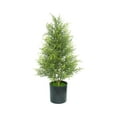 thumbnail image 1 of 3FT UV Resistant Artificial Topiary Trees Outdoor, 35in Faux Cedar Tree with Full & Realistic Leaves, Fake Cypress Tree for Front Door Proch Patio Deck Balcony Yard Decor (A), 1 of 9