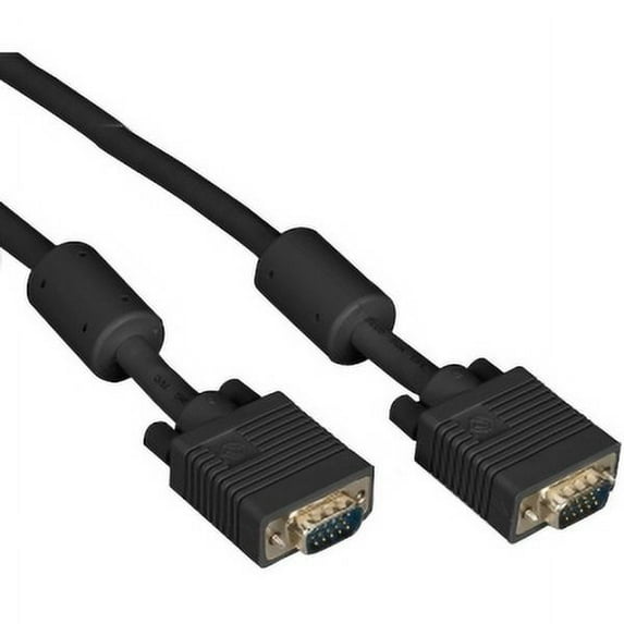 3FT VGA WITH FERRITE CORE M/M VIDEO CABLE BLACK