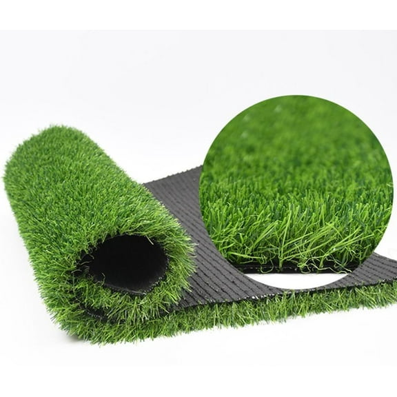 SOFHLILI Lawn 3ft x 32ft-0.78in Green Realistic Artificial Grass Turf,Pet Friendly Fake Grass Lawn Indoor Outdoor Use,Premium Synthetic Grass with Drainage Holes,UV Protected