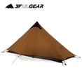 thumbnail image 1 of 3FULGEAR, Ultralight Hiking Tipi Tent, Pole-less Mono Silicone Coated  Backpacking Tent, Pro Trekking Lightweight Pyramid Tent, Waterproof & Windproof & Tear-resistant Tent, 1 of 17