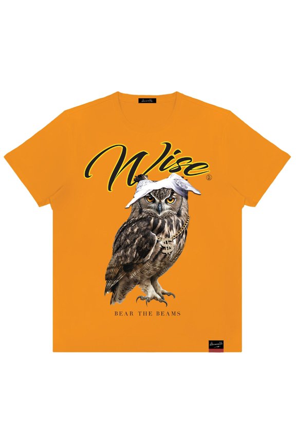 Men Wise Owl Tee (Orange)
