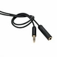 thumbnail image 1 of 3Ft 3.5Mm Audio Male To Female Extension Aux Cable Stereo Headphone Slim Cable, 1 of 2