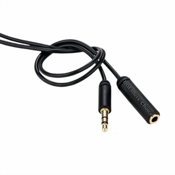 3Ft 3.5Mm Audio Male To Female Extension Aux Cable Stereo Headphone Slim Cable
