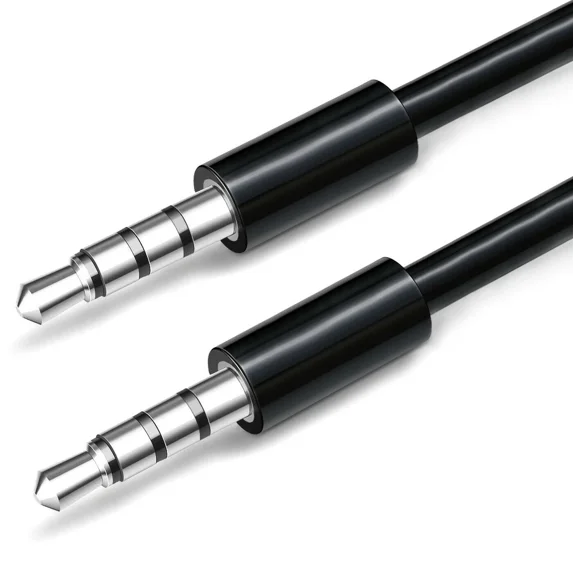 3Ft Aux 3.5Mm Cable Male To Male Car Audio Cord For Headphones Car Speaker Pc